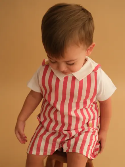 MACACÃO BAMBINO LISTRAS CORAL 2