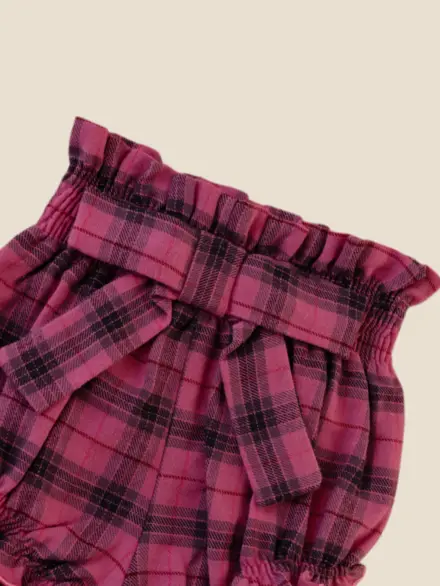 BLOOMER XADREZ ROSA 2