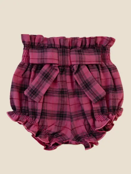BLOOMER XADREZ ROSA 1