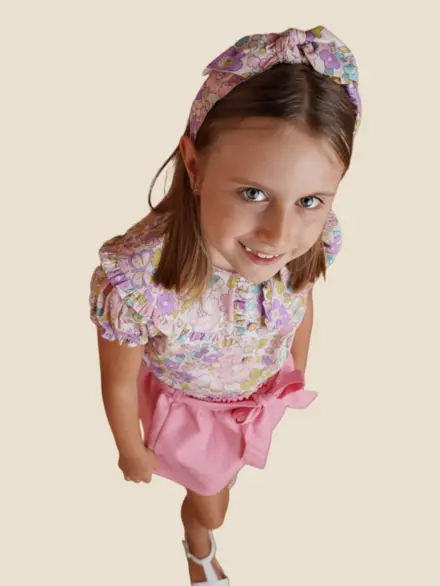 BATA DONATELLA MANGA CURTA FLORAL 2