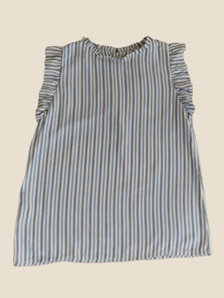 BATA MARIA LISTRAS AZUL 1