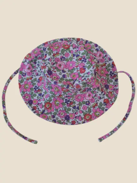 CHAPÉU FLORAL ROSA 1