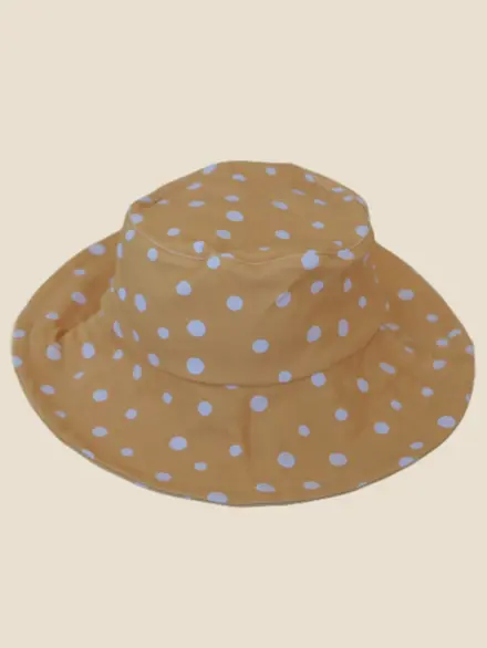 CHAPÉU BOLINHAS BRANCAS 1