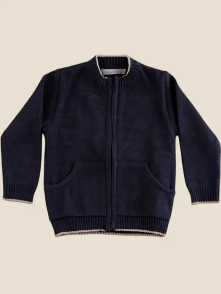 CASACO TRICOT STEFANO MARINHO 1