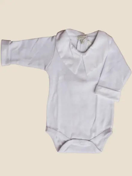 BODY MENINO MARINHEIRO MANGA LONGA BRANCO 1