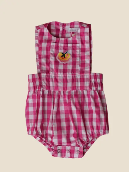 ROMPER LILI VICHY PINK 1