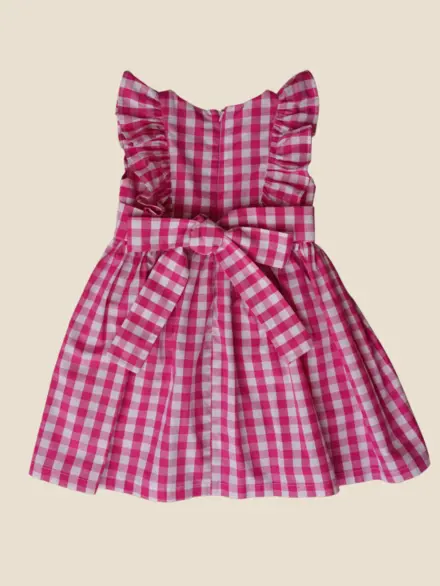 VESTIDO SOFIA VICHY PINK 2