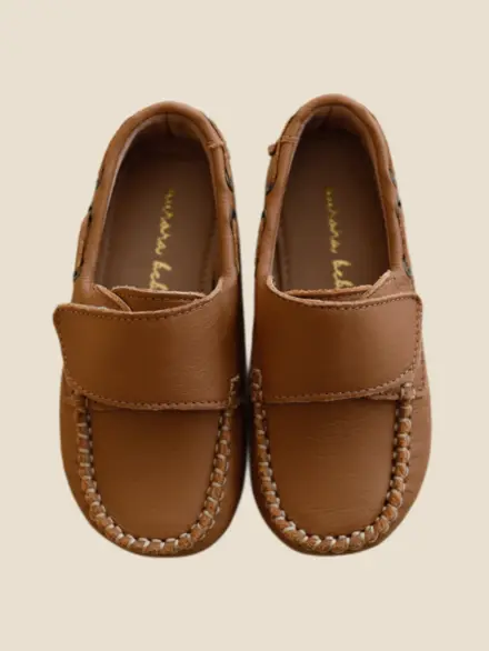 MOCASSIM MENINO VELCRO CARAMELO 1