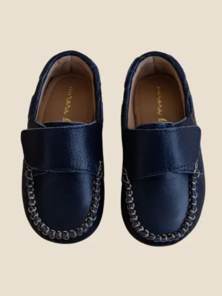 MOCASSIM MENINO VELCRO MARINHO 1