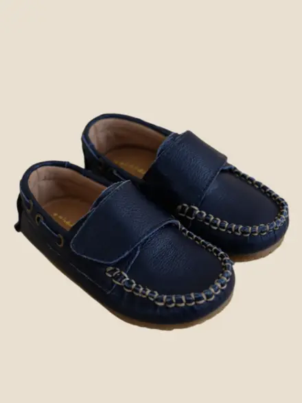 MOCASSIM MENINO VELCRO MARINHO 2