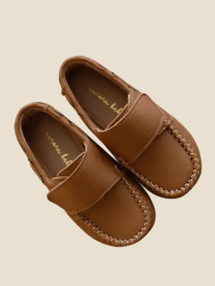 MOCASSIM MENINO VELCRO CARAMELO 2