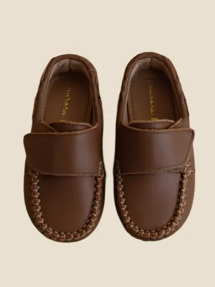 MOCASSIM MENINO VELCRO CHOCOLATE 2