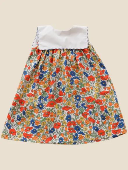 VESTIDO PATRICE LISTRAS BEGE 1