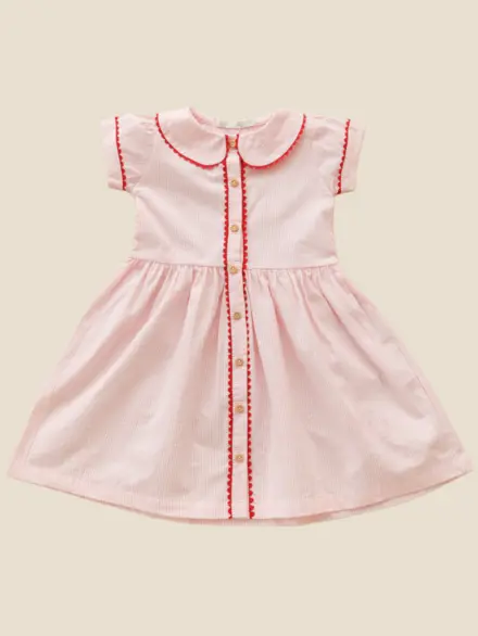 VESTIDO VIVIENNE LISTRAS OFF E ROSA 1