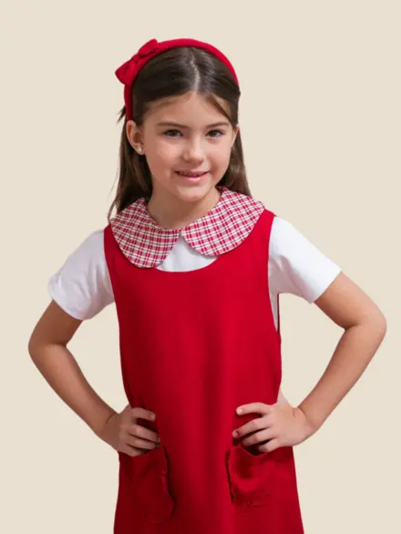 BATA CAMILLA XADREZ VERMELHO 2