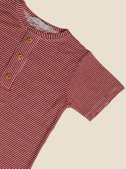 CAMISETA ALFREDO LISTRAS VERMELHAS 2