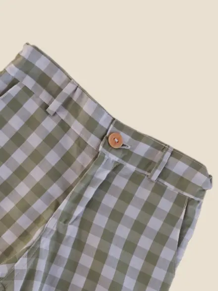 BERMUDA MATTEO VICHY VERDE 2