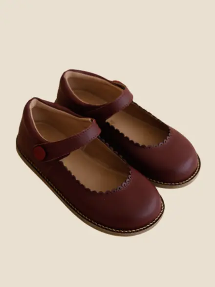 SAPATO BOTÃO MARSALA 2