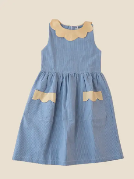 VESTIDO FILIPPA LISTRAS AZUL 1