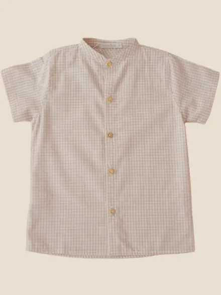 CAMISA ERIC XADREZ MARFIM 1