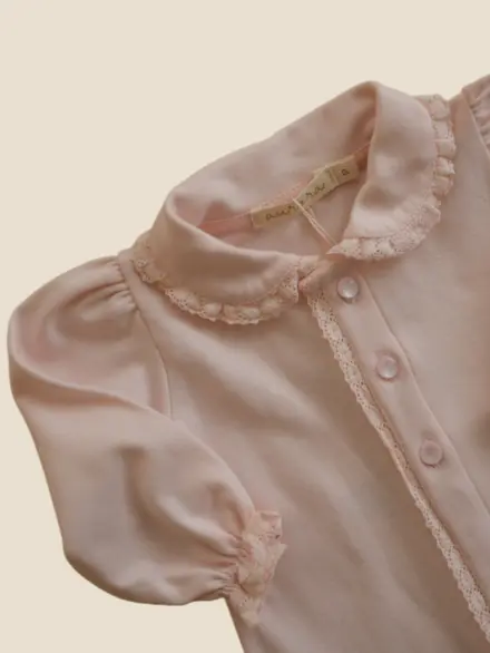 MACACÃO MENINA LONGO RENDA ROSA 2