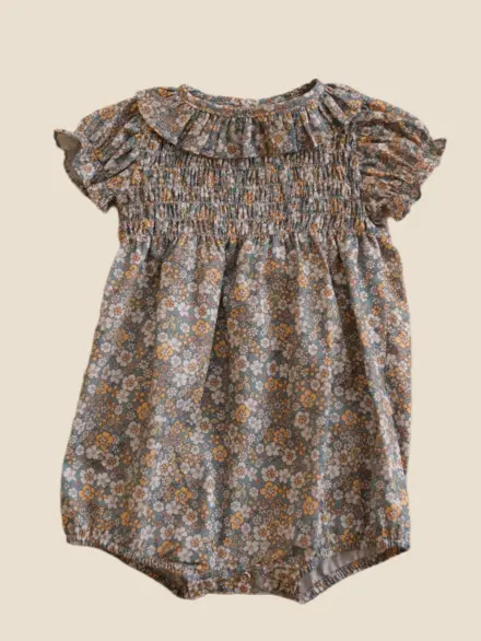 ROMPER JOSEPHINE FLORAL BRANCO 1