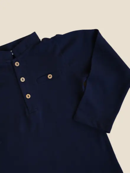 POLO GIUSEPPE MANGA LONGA AZUL NAVY 2