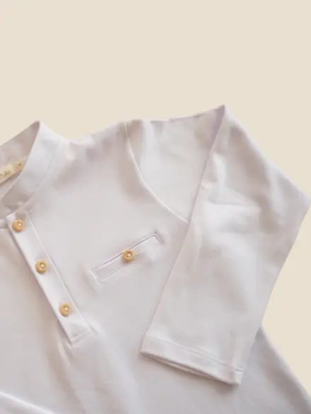 POLO GIUSEPPE MANGA LONGA BRANCO 2