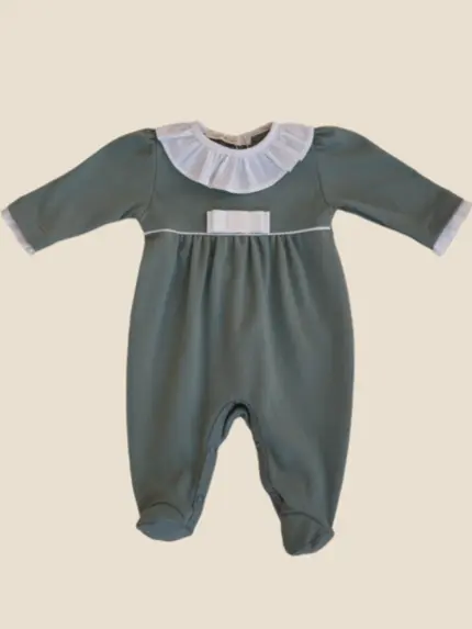 MACACÃO MENINA LONGO GOLA BABADO