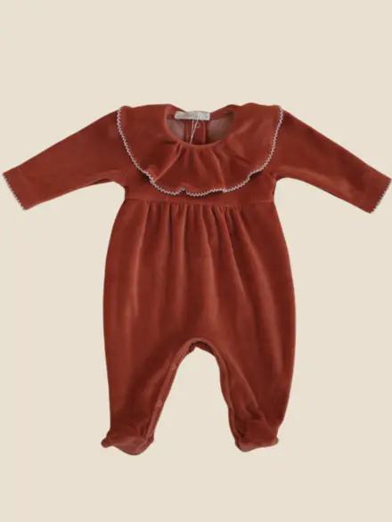 MACACÃO MENINA LONGO PLUSH TERRACOTA 1