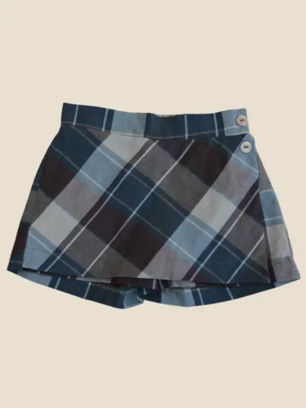 SHORTS SAIA MARINA XADREZ AZUL 1