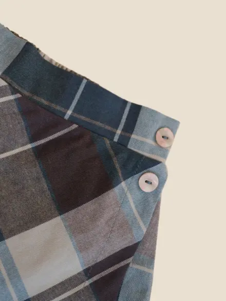 SHORTS SAIA MARINA XADREZ AZUL 2