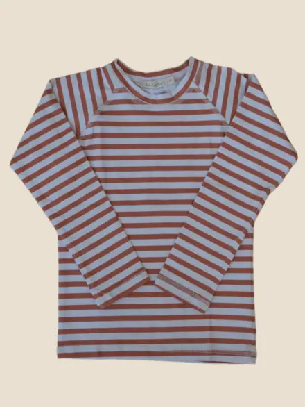 CAMISETA ZURI LISTRAS MARROM 1