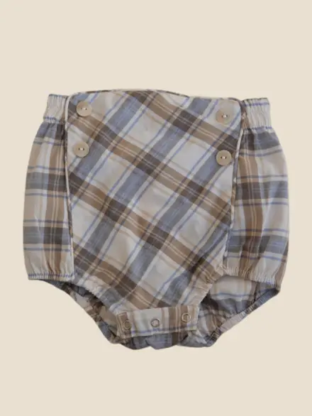 BLOOMER JOE XADREZ CINZA E BEGE 1