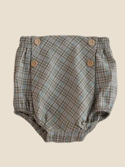 BLOOMER JOE XADREZ VERDE E AZUL 1