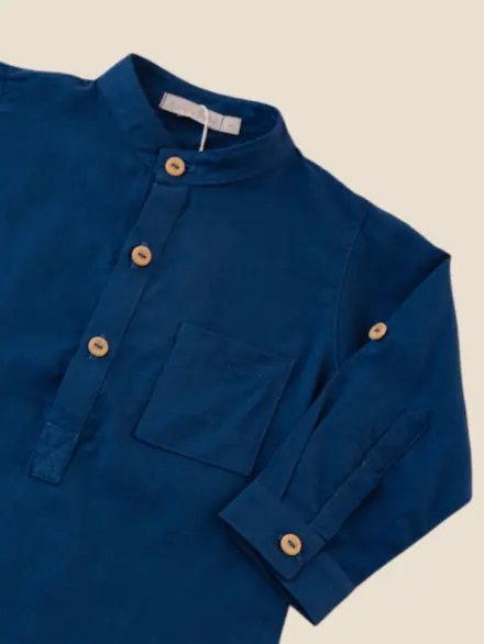 CAMISA IGOR MANGA LONGA AZUL 2